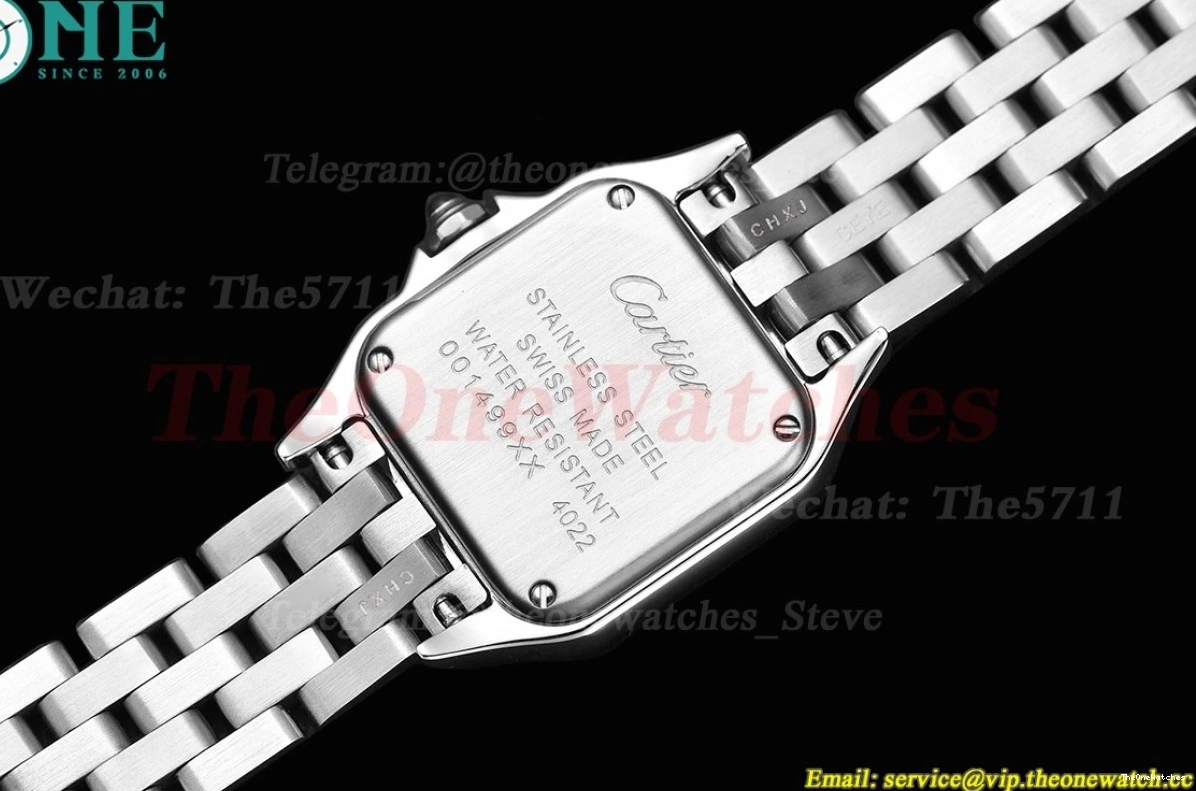 Ladies Dial Qtz De Secrete Swiss 22mm Panthere SS 8848F Dia White SS 1219